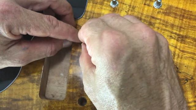 Installing bridge posts and ground wire | Junior Guitar Kit смотреть онлайн