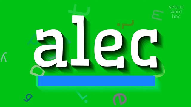 ALEC - HOW TO SAY ALEC? #alec смотреть онлайн