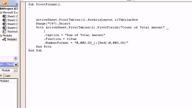 Edit Recorded Excel Pivot Table Macro смотреть онлайн