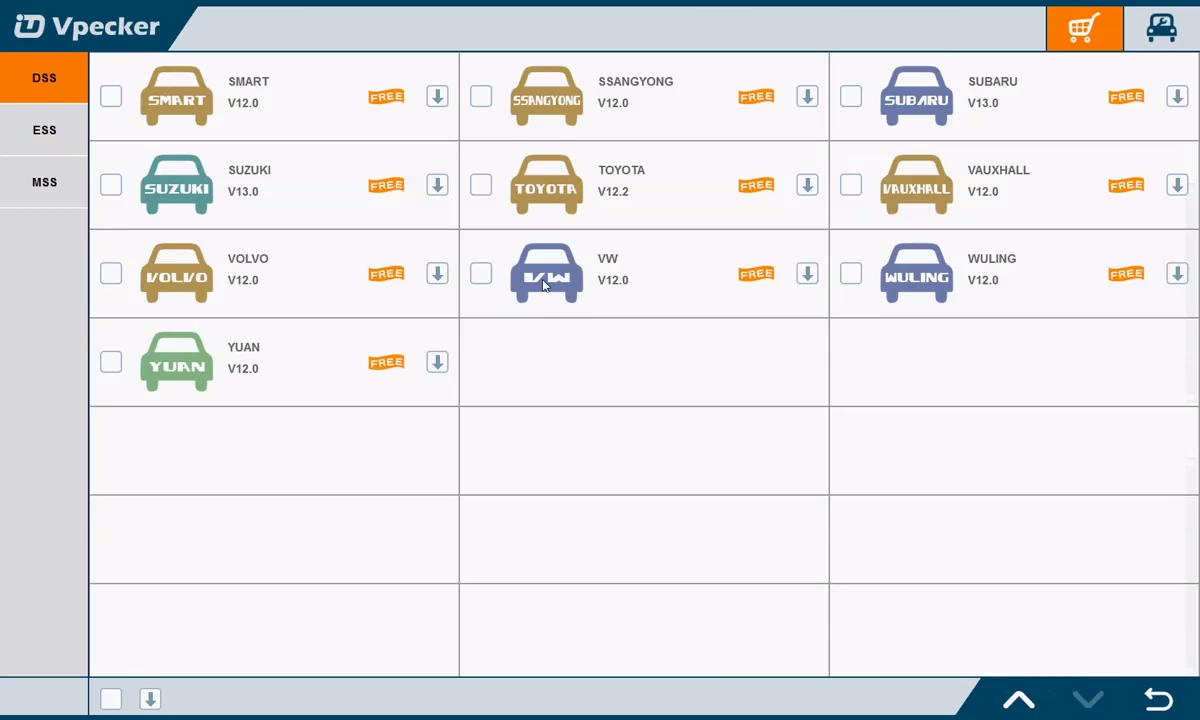 < OBD Vpecker > содержание диагностической программы V8.1 смотреть онлайн