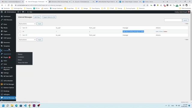 Wordpress messages between users with Crocoblock JetEngine & Elementor | 2022 смотреть онлайн