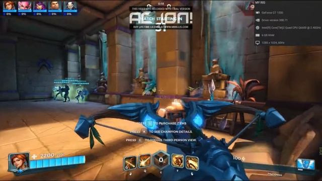 Paladins (High Setting) at Intel core 2 quad Q6600,Nvidia GT 1030,6 gb RAM смотреть онлайн