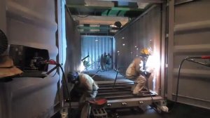 Процесс производства морских контейнеров компании CIMC для BigSteelBox