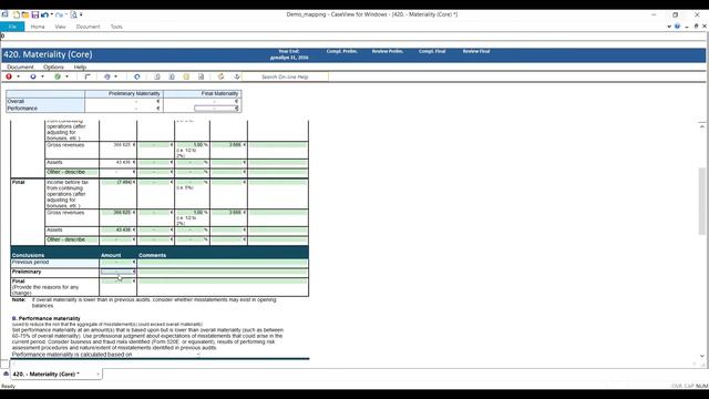 Обучающий урок Materiality assessment | CaseWare Ukraine смотреть онлайн