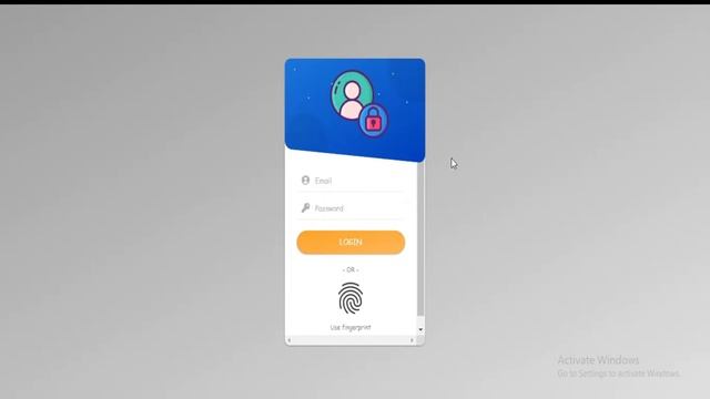 Login Form Fingerprint UI | Source code смотреть онлайн