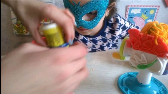 Play Doh Crazy Hair Cut Salon Пластилина плей до сумасшедшие прически peinados locos 疯狂的发型 смотреть онлайн