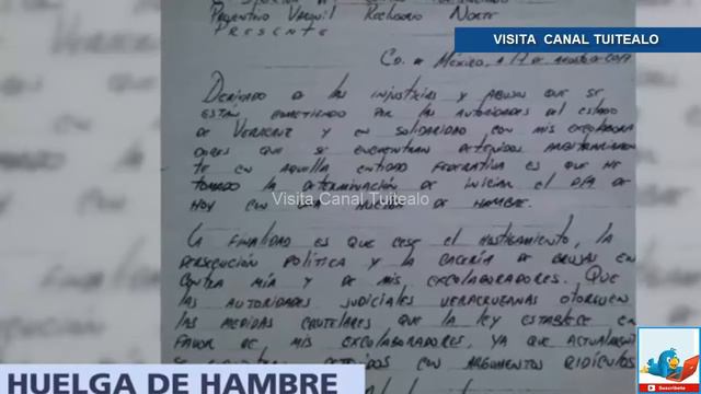 Javier Duarte inicia huelga de hambre Video смотреть онлайн