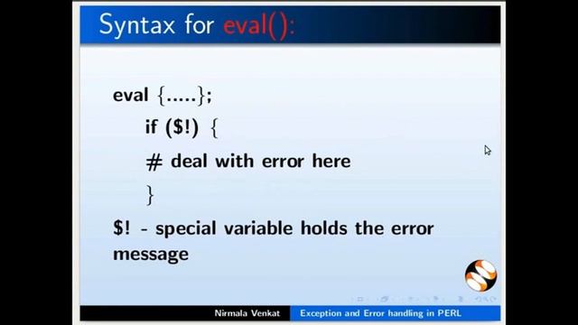 Exception and error handling in PERL - Malayalam смотреть онлайн
