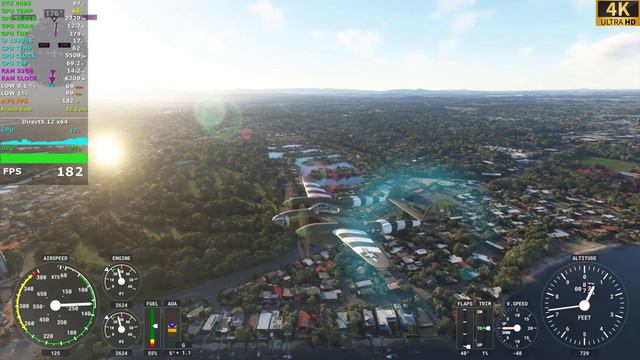 Flight Simulator 2020 - RTX 4090 DLSS 3 / Sim Update 11 смотреть онлайн