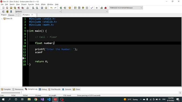 C Dərs 35 - Math / Ceil-Floor смотреть онлайн