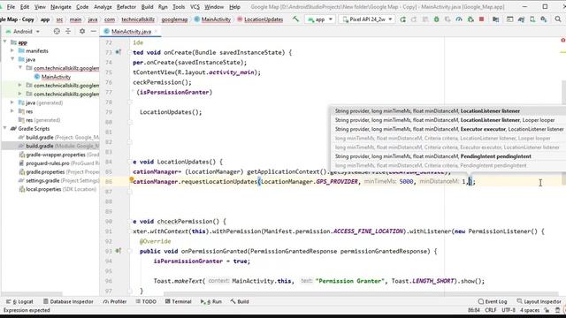 Google Maps Android Studio - 14 - Get Current Location Updates - LocationManager in Android Studio смотреть онлайн
