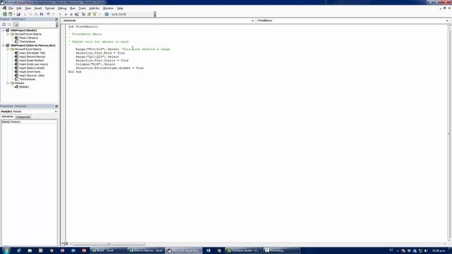 Full Excel Tutorial – 11/12 – Excel Macros and VBA – Automate your job away! смотреть онлайн