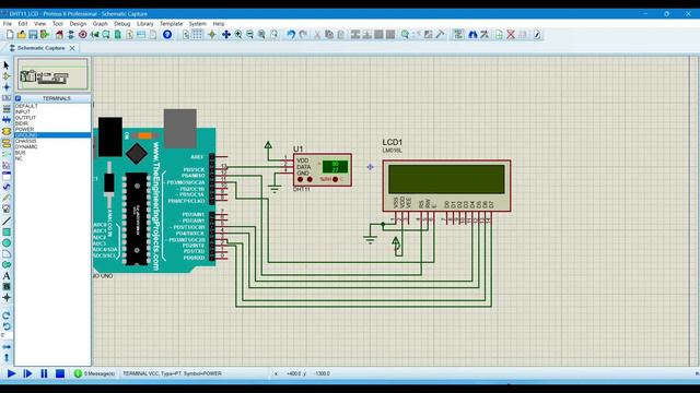 DHT11 | DHT22 | LCD | Arduino | Proteus Simulation смотреть онлайн
