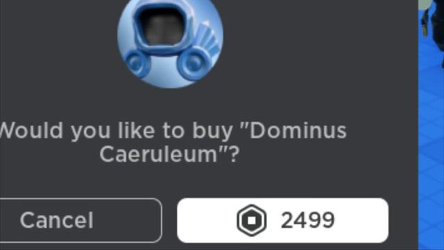 EL NUEVO DOMINUS CAERULEUM *GRATIS* EN ROBLOX! ... ES UNA ESTAFA PELIGROSA 😔