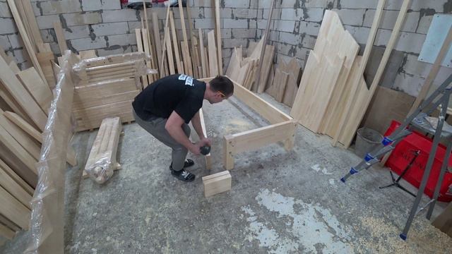 Лестница 180 через площадку на заказ продолжение. смотреть онлайн