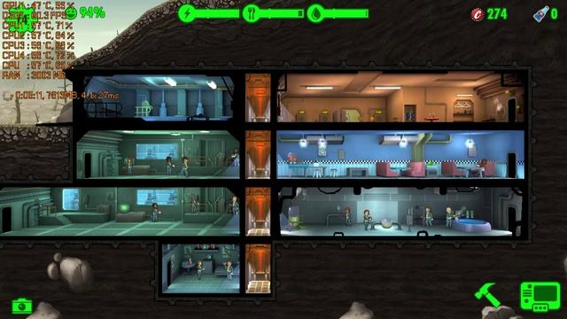 FALLOUT SHELTER Game Test GeForce 920MX 2GB - Intel Core i3 5005U - 8GB RAM смотреть онлайн