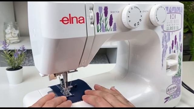 ELNA HM1606. Регуляторы выбора строчки и длины стежка смотреть онлайн