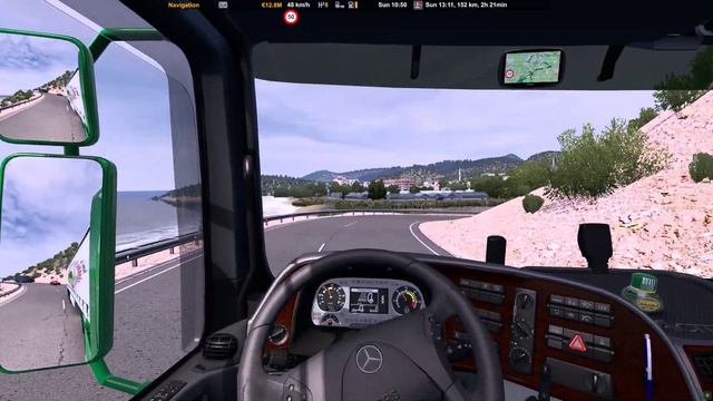 ETS2 1.47 MAP COMBO RoExtended 3.8 | Mercedes Benz Actros MP2 V8 | (TR) Antalya - Fethiye | 2K 1440