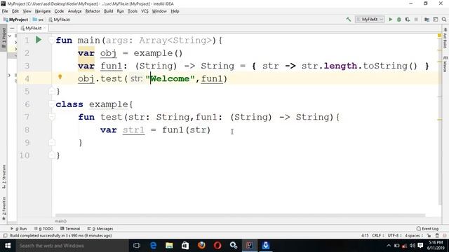it parameter in Lamdas function. Kotlin Programming Tutorial in Hindi смотреть онлайн