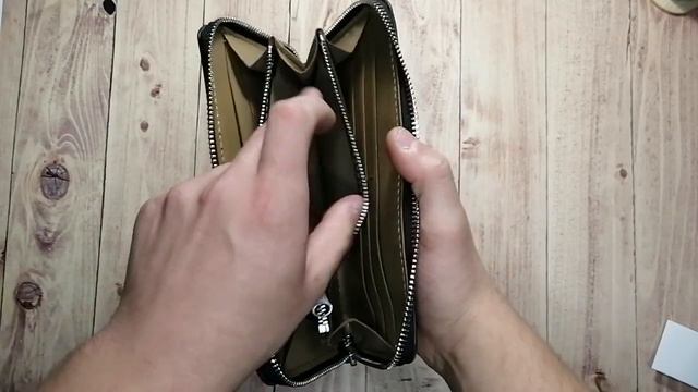 Обзор зиппера. Мужской кошелек из натуральной кожи смотреть онлайн