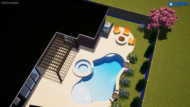 Pecan Grove Pool, Spa, Pergola, Patio revised to 28' .6-15-2022 смотреть онлайн