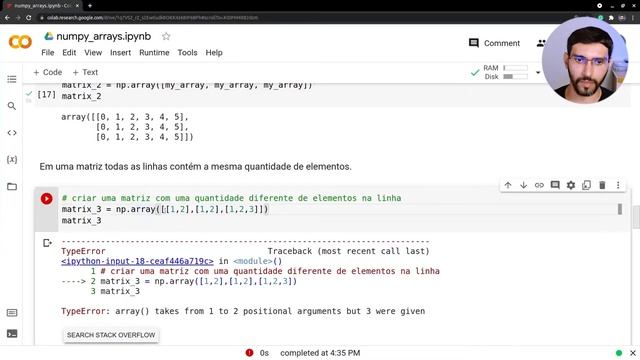 Como usar vetores e matrizes em Python | Biblioteca NumPy смотреть онлайн