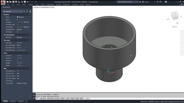 AutoCAD 3D Tutorial for Beginners | Exercise 13 смотреть онлайн