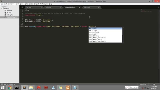 CRUD using PHP , MYSQL and PDO part 2 смотреть онлайн