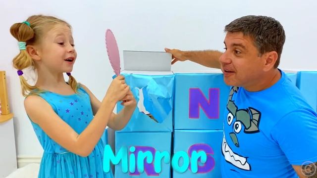 Nastya Learns English Alphabet with dad смотреть онлайн