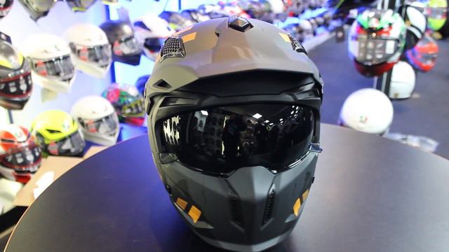 MT Streetfighter Skull A12 Helmet (Matt Grey) смотреть онлайн