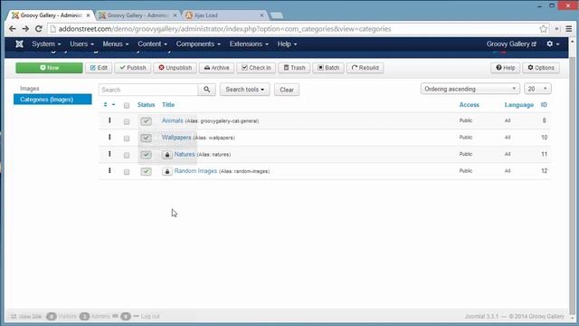 Groovy Gallery demo смотреть онлайн