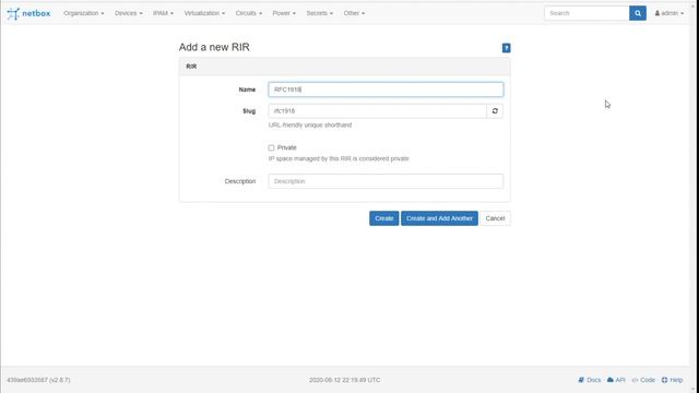 Netbox IPAM RIR and Aggregates смотреть онлайн