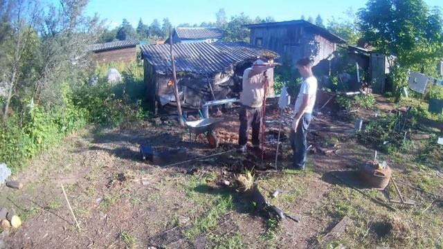 Бурим-ставим столбы (день 1) смотреть онлайн
