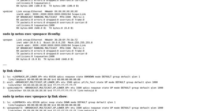 "Network is unreachable" when forwarding traffic to virtual ethernet adapter in separate namespace смотреть онлайн