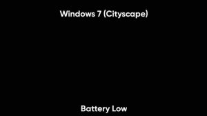 All Windows Battery low and Battery Critical sounds
