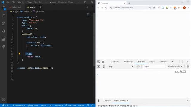 this oraz Obiekty w JavaScript смотреть онлайн