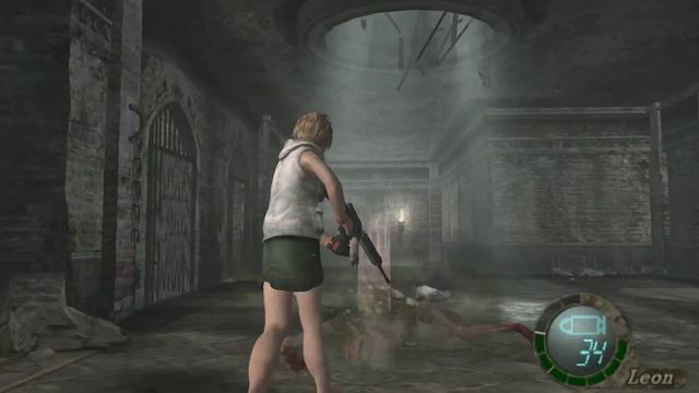 Resident Evil 4 PC mod Heather Silent Hill 3 barefoot смотреть онлайн