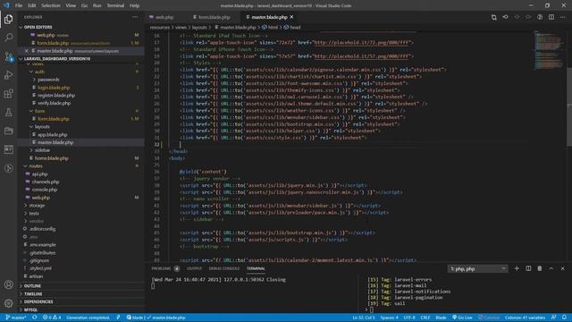 Full code create form insert to DB and message style Laravel смотреть онлайн