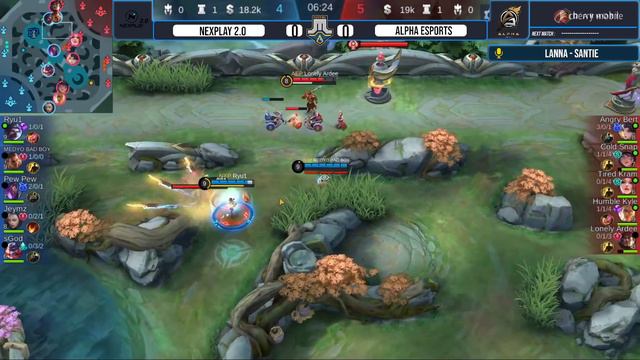 Nexplay 2 0 vs Alpha Esports Game 1 Just ML Cup смотреть онлайн