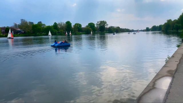 Ах, какая красота! - Озеро Aasee - Наша жизнь в Германии - весь Мюнстер сегодня гуляет! смотреть онлайн