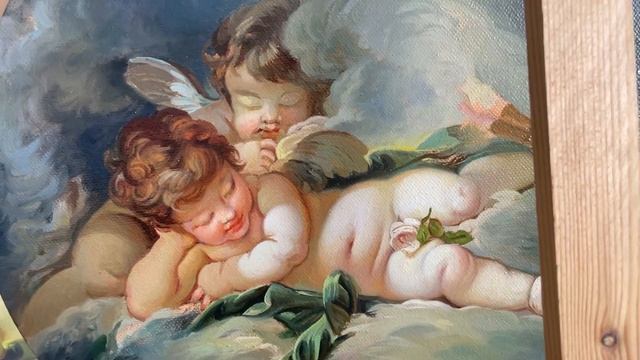 «Ангелы Буше» 5 урок, живопись маслом смотреть онлайн