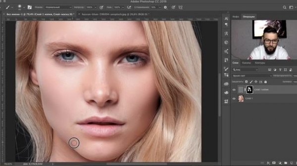 РЕТУШЬ КОЖИ ЗА 1 МИНУТУ В PHOTOSHOP CC!