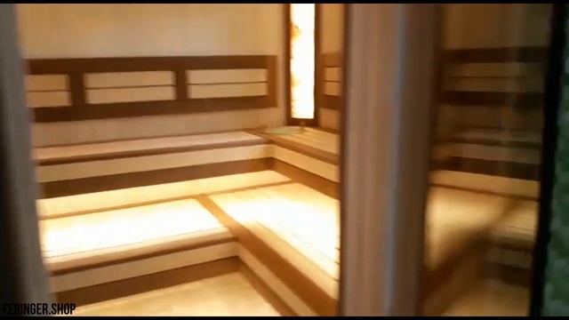 Бескаркасные полки с печью Ферингер Ламель в змеевике смотреть онлайн