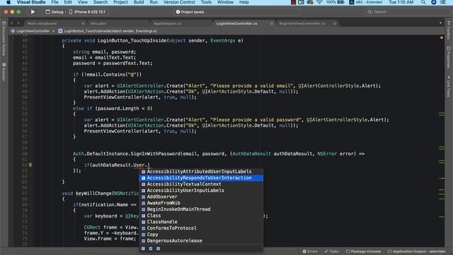 Login User with Firebase Authentication - Xamarin.iOS Uber Clone App смотреть онлайн