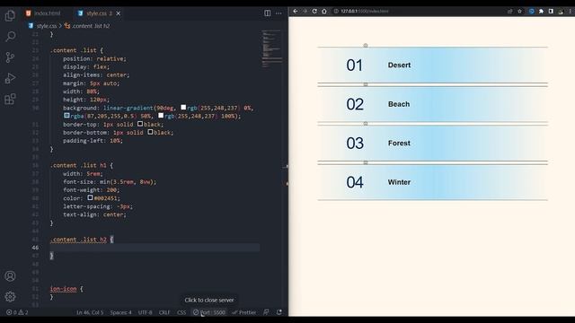Beauty Info List With Popup | HTML And CSS Only