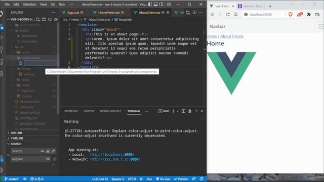 Vue 3 + Bootstrap 5 | Red Social (Español ) | Parte 1 смотреть онлайн