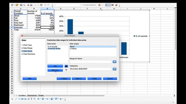 18. Making Graphs 6c. Step 5 (in Open Office)