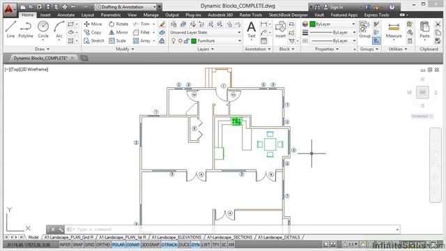 AutoCAD Construction Drawings Tutorial | Dynamic Blocks смотреть онлайн