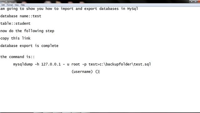 how to import and export database in MySql смотреть онлайн