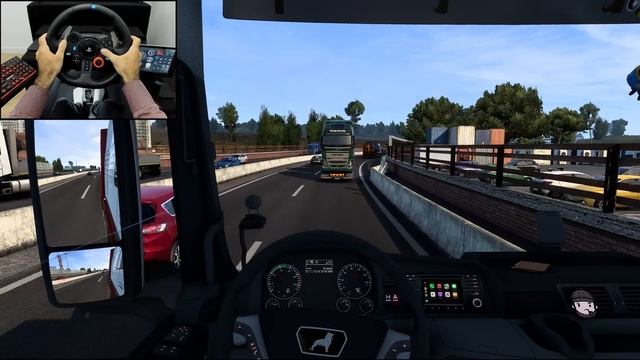 Transporting motorcycle parts | Euro Truck Simulator 2 | Logitech G29 Gameplay смотреть онлайн